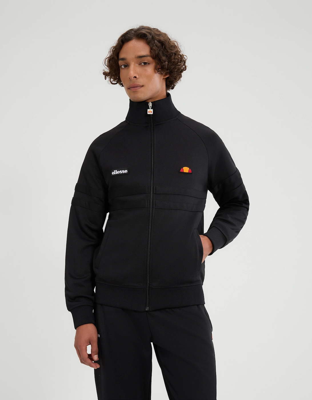 Ellesse Men's Black Mono Rimini Track Jacket - Image 5