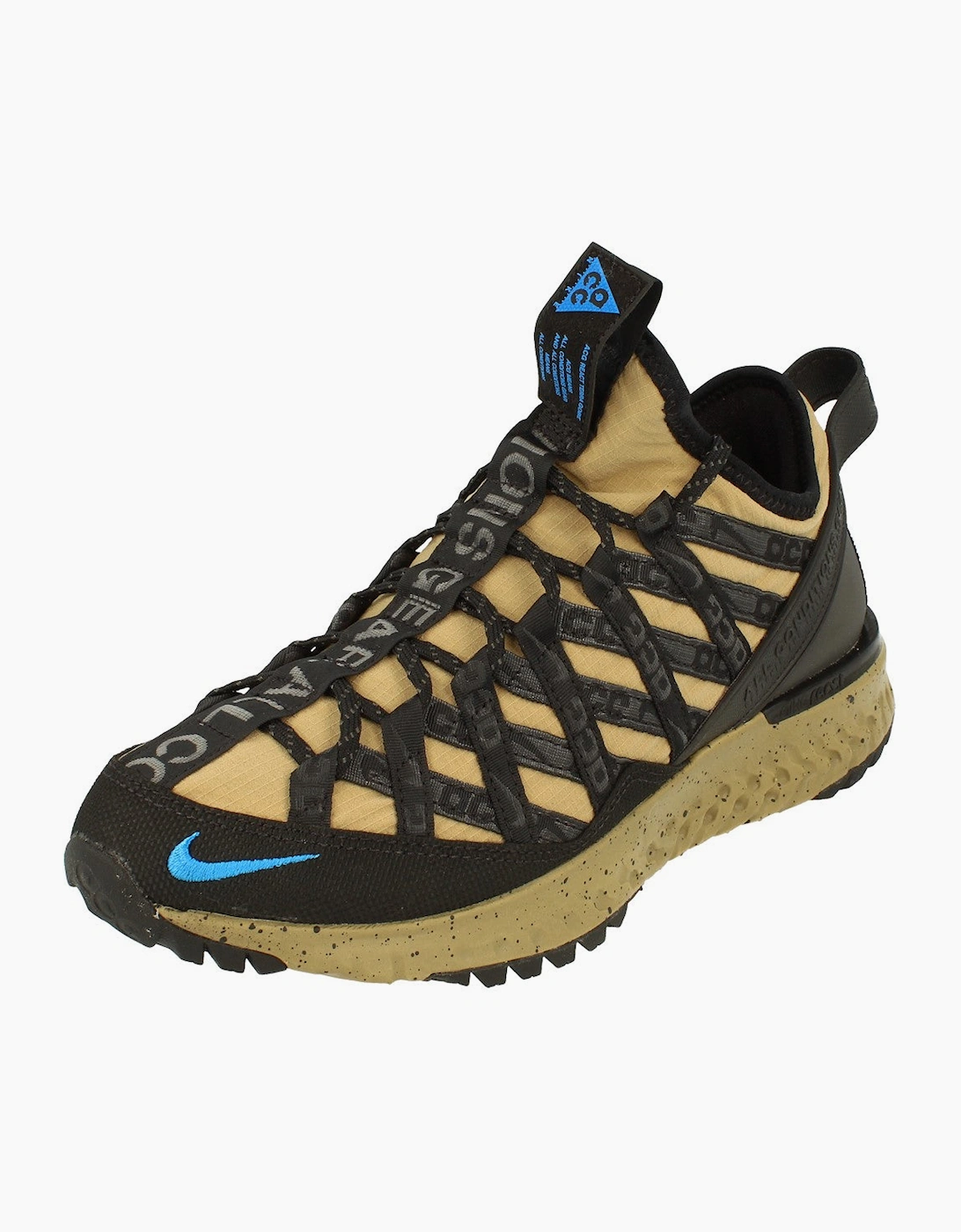 Men's Nike Acg React Terra Gobe Mens Trainers Bv6344 200 - Black - Size: 9.5