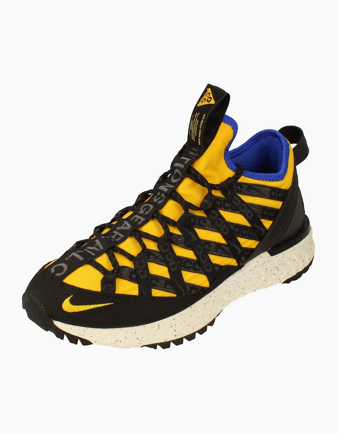 Nike React Vision Men's Yellow Nike Acg React Terra Gobe Trainers Bv6344 700 - Size: 7.5