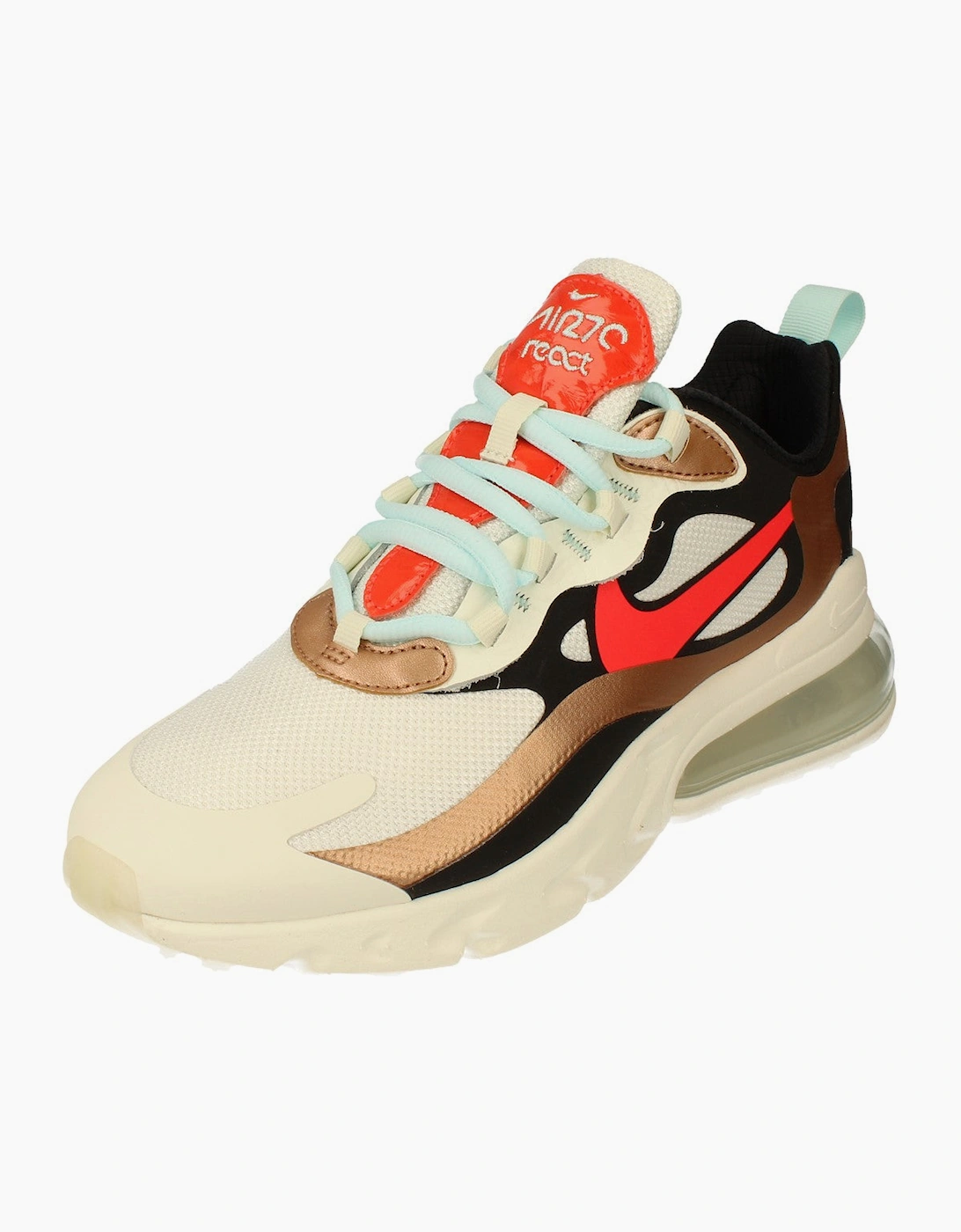 Women's Nike Air Max 270 React Womens CT3428 100 - White - Size: 6.5