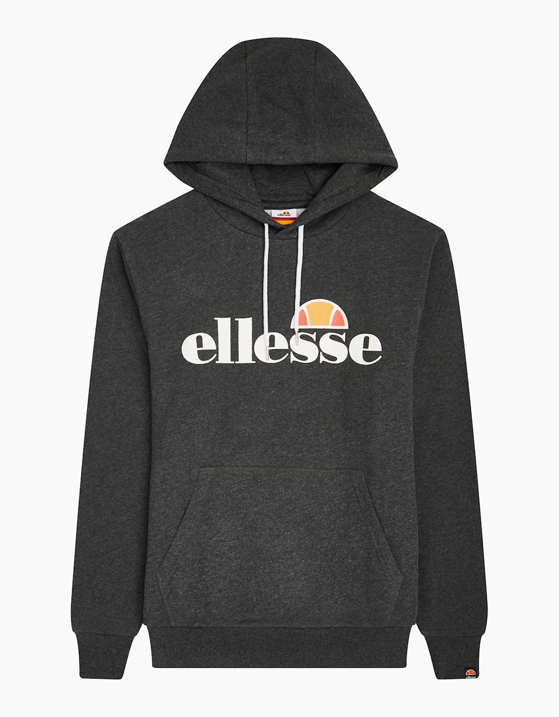 Ellesse Men's Grey Sl Gottero Oh Hoody - Dark Marl  40 L