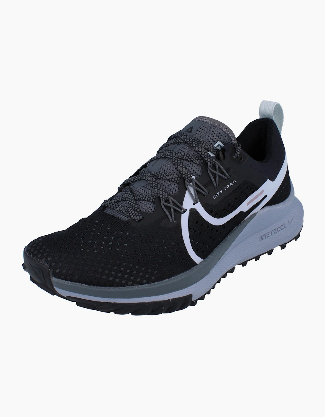 Nike React Vision Women's Black/Dark/Grey Nike React Pegasus Trail 4 Dj6159 001 - Size: Uk 4 Us 6.5 Eu 37.5