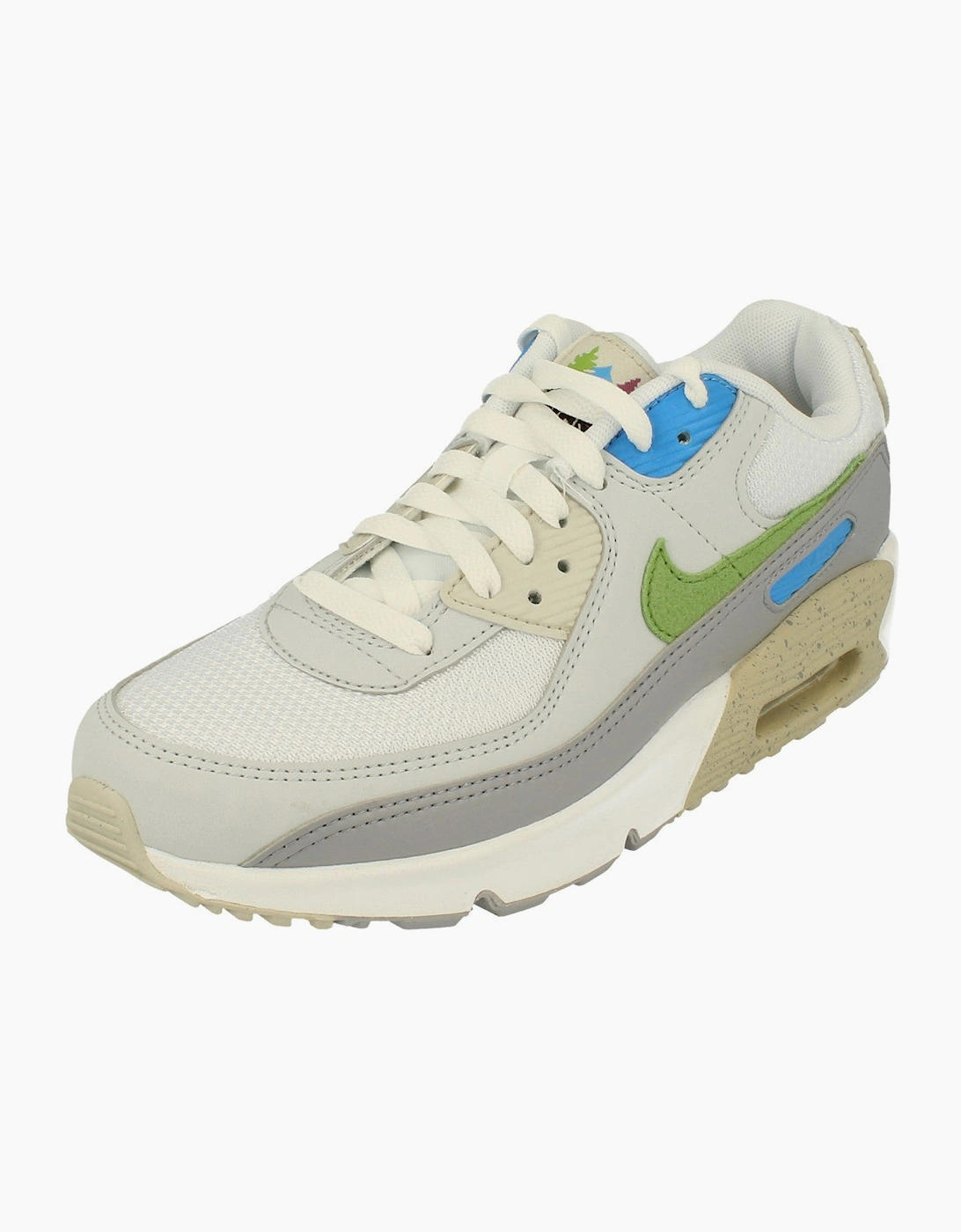 Nike Air Max 90 Unisex White Gs Trainers Dv3483 100 - Size: Uk 4.5 Us 5Y Eu 37.5 Kids