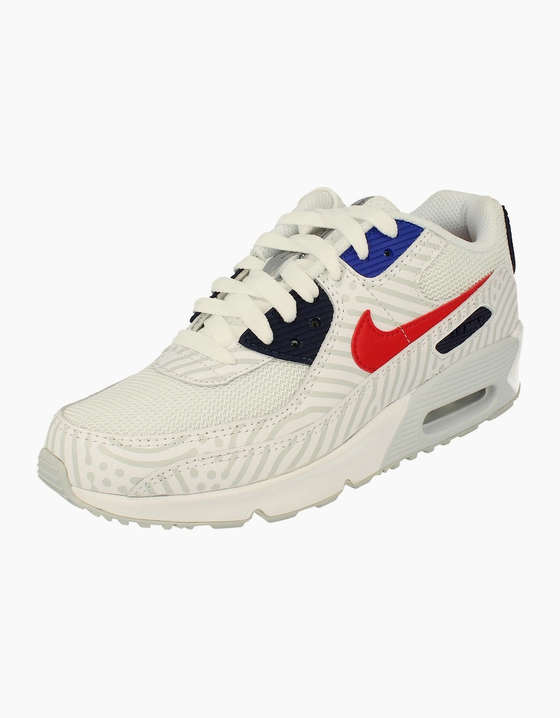 Nike Air Max 90 Unisex White Gs Cz8650 100 - Size: Uk 4.5 Us 5Y Eu 37.5 Kids