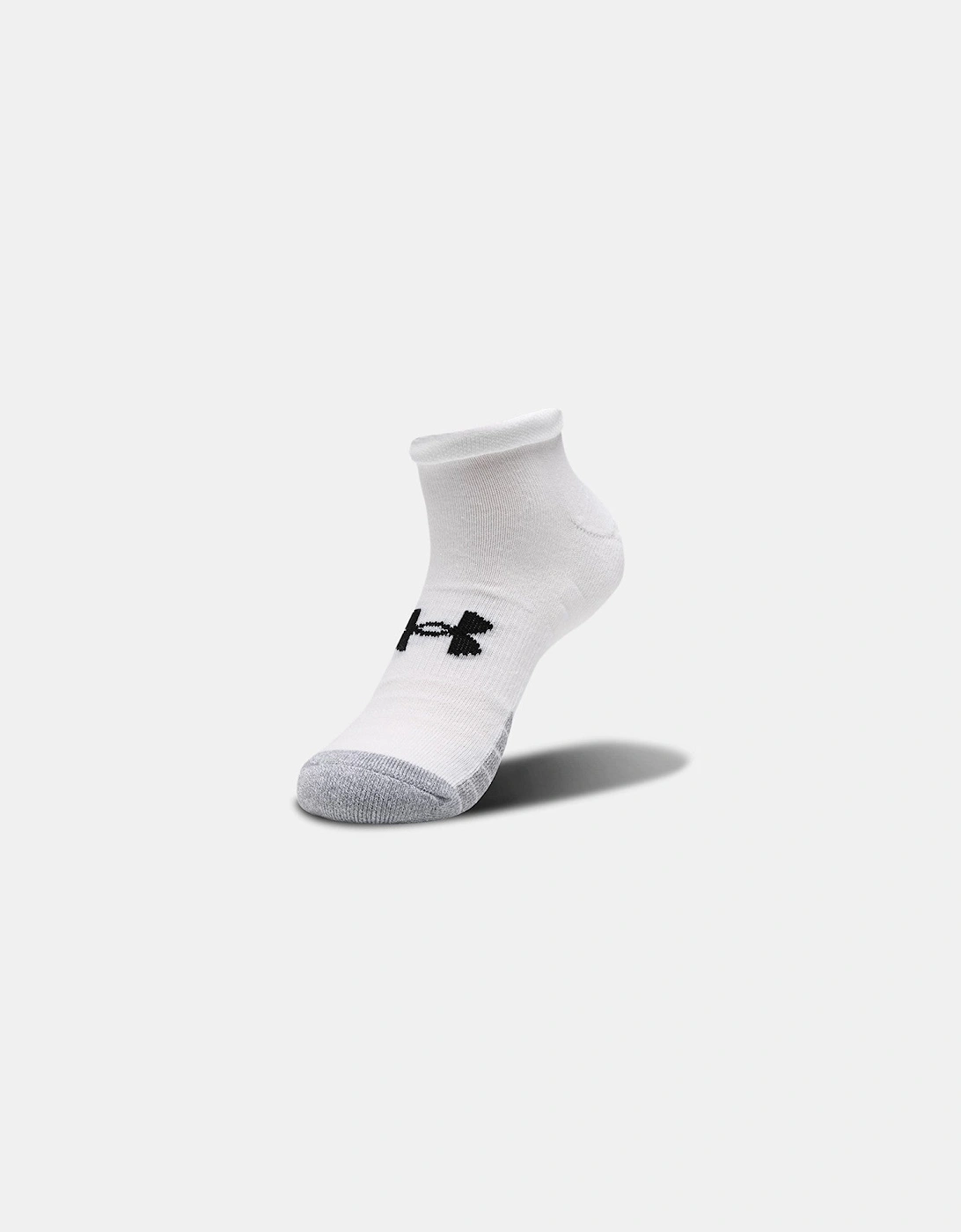 Under Armour Heatgear Unisex Socks 1346753 - 3 Pack - White, 3 of 2