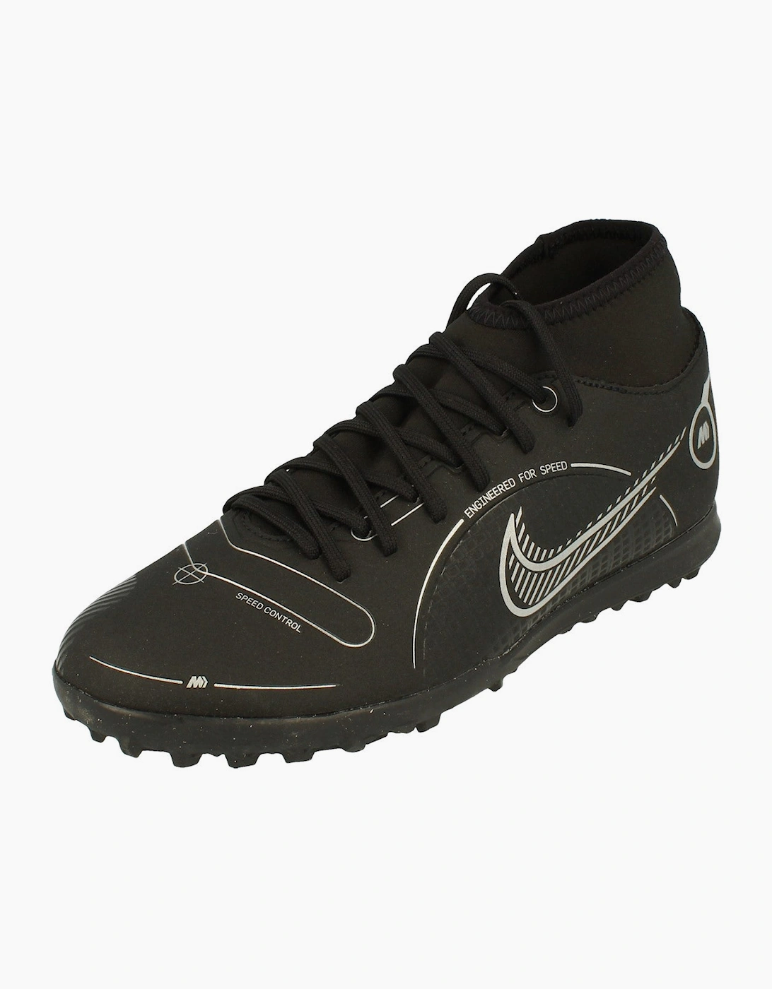 Nike Men's Black Superfly 8 Club Tf Football Boots Dj2909 Trainers Shoes 007 - Size: 7.5