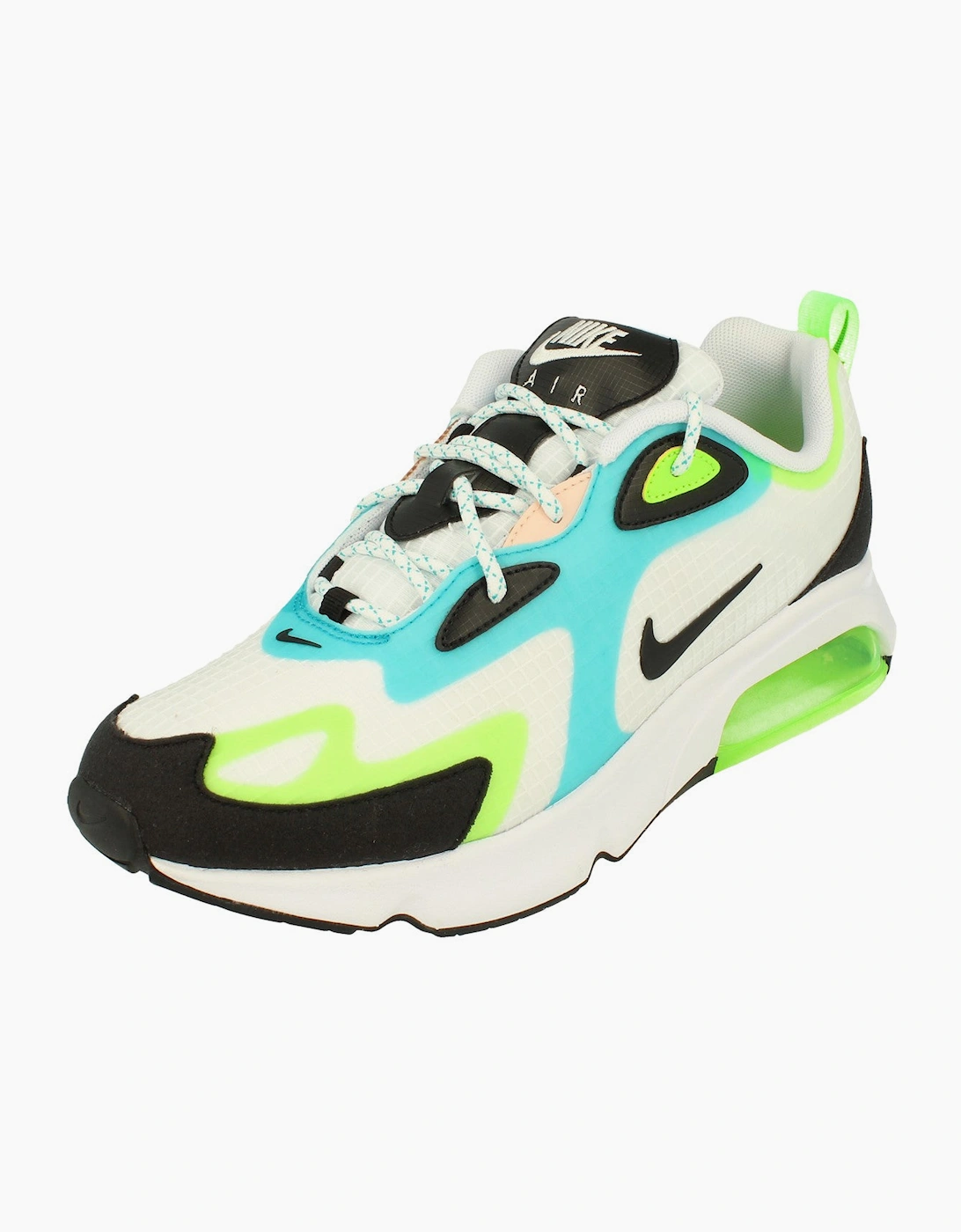 Nike Air Max Men's White/Black/Green 200 Se Cj0575 101 - Size: Uk 7.5 Us 8.5 Eu 42