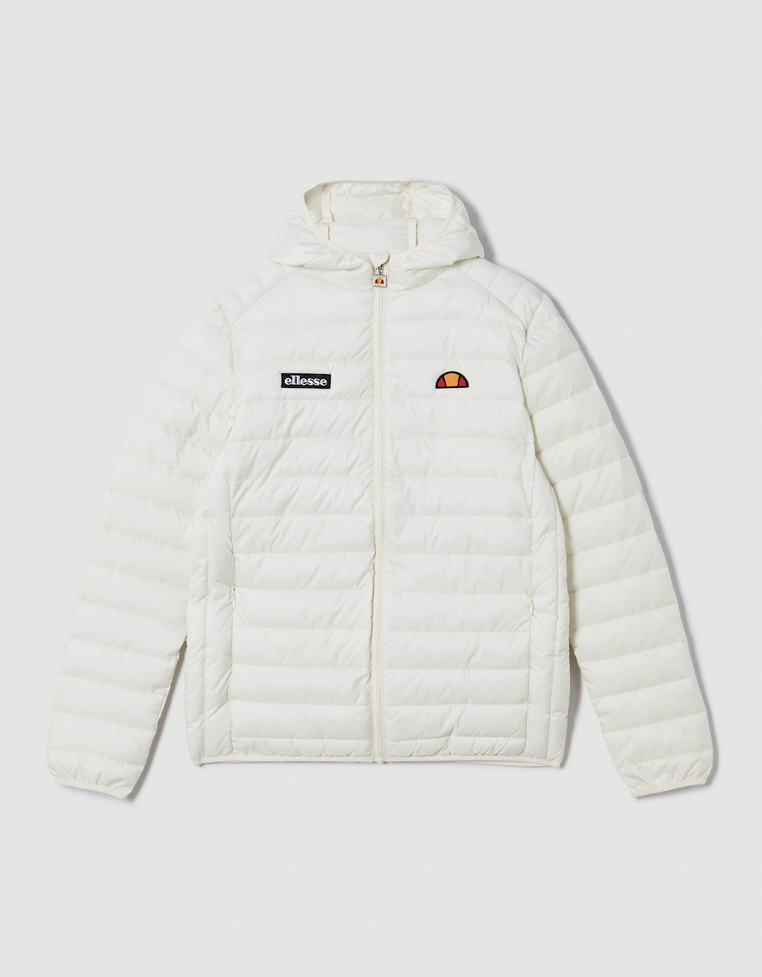 Ellesse Men's Lombardy Padded Jacket-Off White - Cream - Size: Regular/34