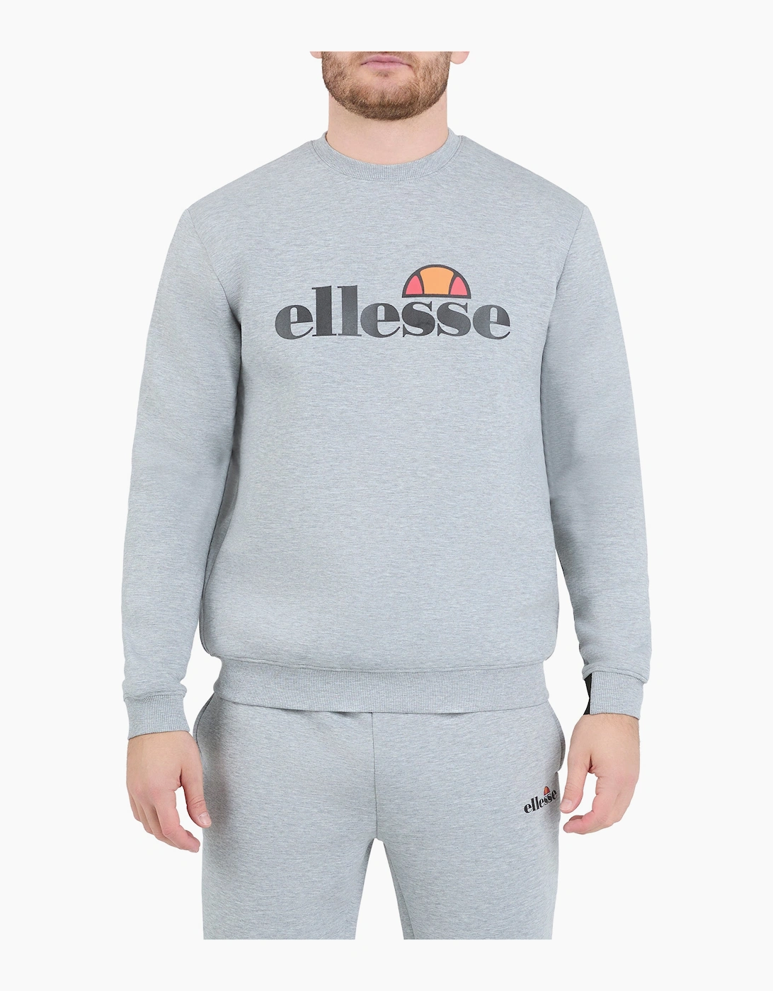 Ellesse Men's Grey Corvaro Sweatshirt - Light Marl  M