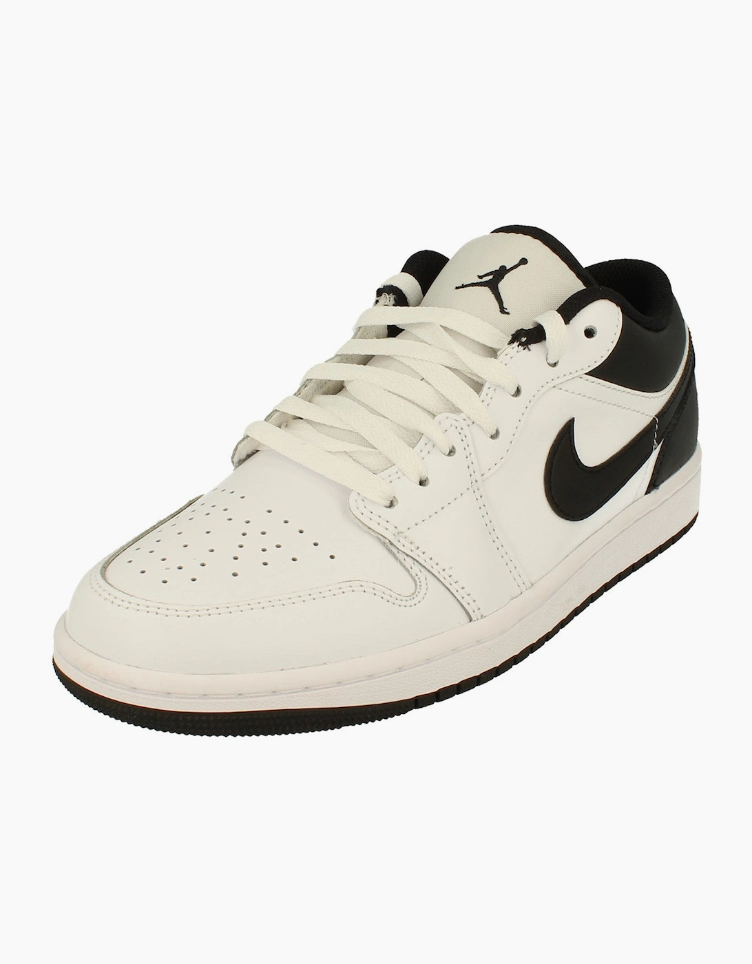 Men's Nike Air Jordan 1 Low Mens Trainers 553558 132 - White - Size: 10