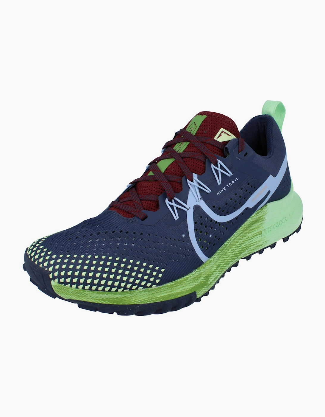 Nike React Vision Men's Blue/Light Nike React Pegasus Trail 4 Dj6158 403 - Size: Uk 7.5 Us 8.5 Eu 42