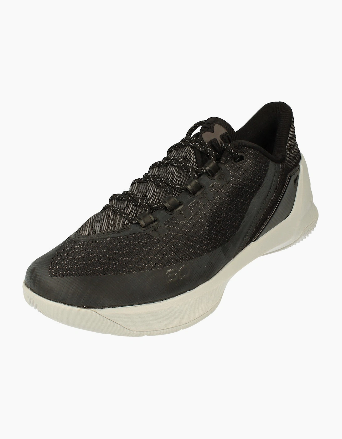 Under Armour Men's Black Ua Curry 3 Low Basketball Trainers 1286376 001 - Size: 9