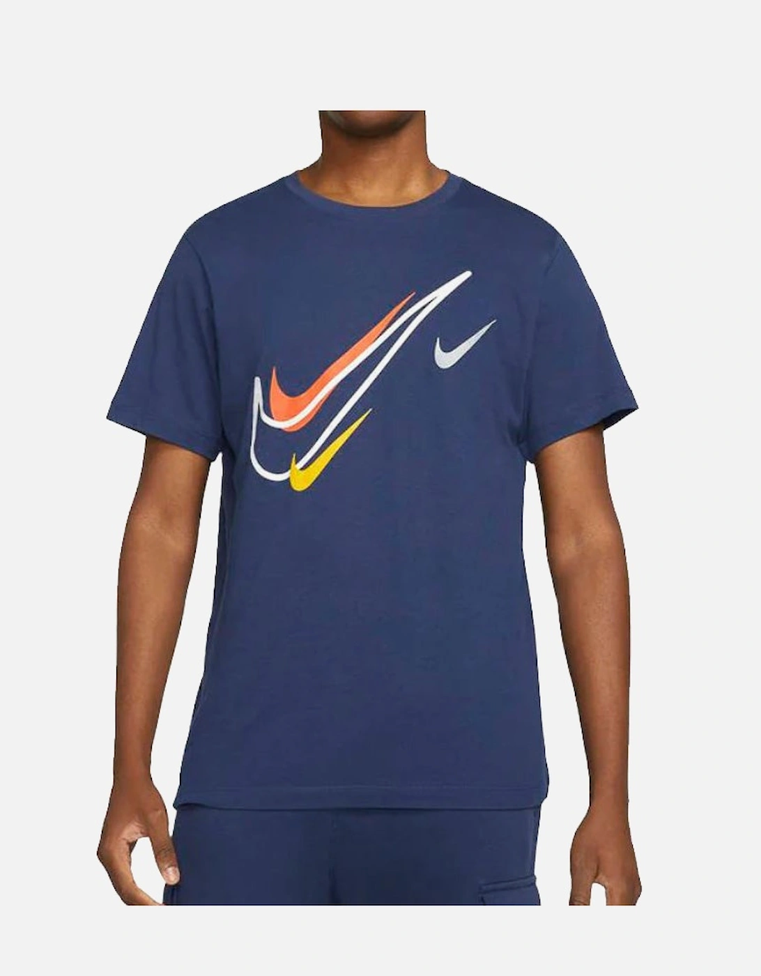 Multi Swoosh Mens T-Shirt Navy, 3 of 2