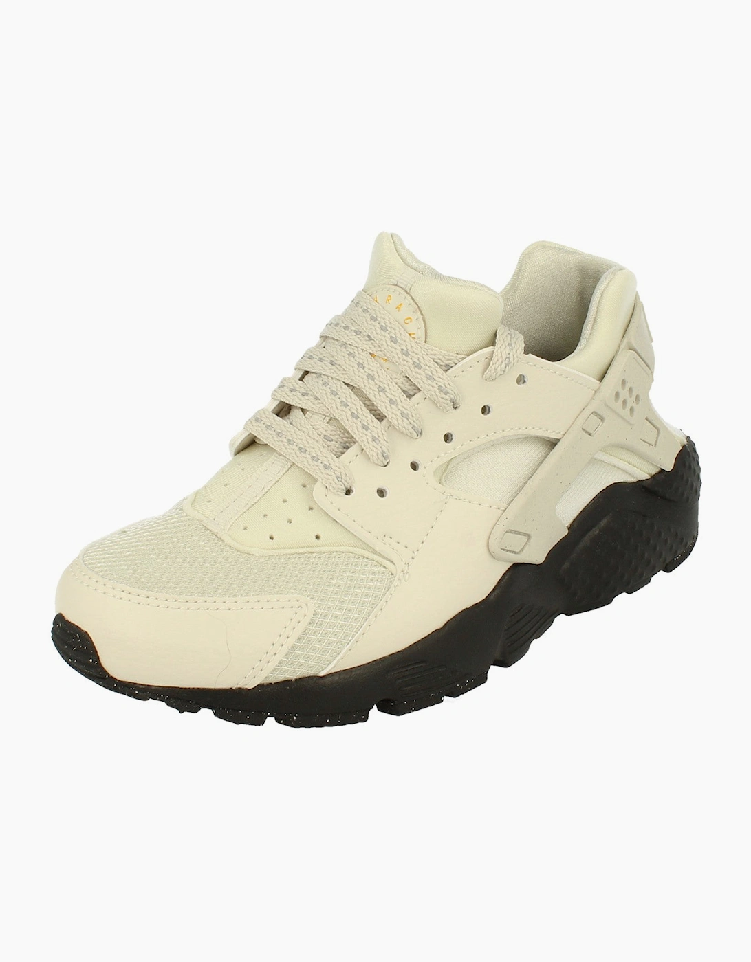 Nike Unisex Cream Huarache Run Gs Dq1103 001 - Size: Uk 4.5 Us 5Y Eu 37.5 Kids