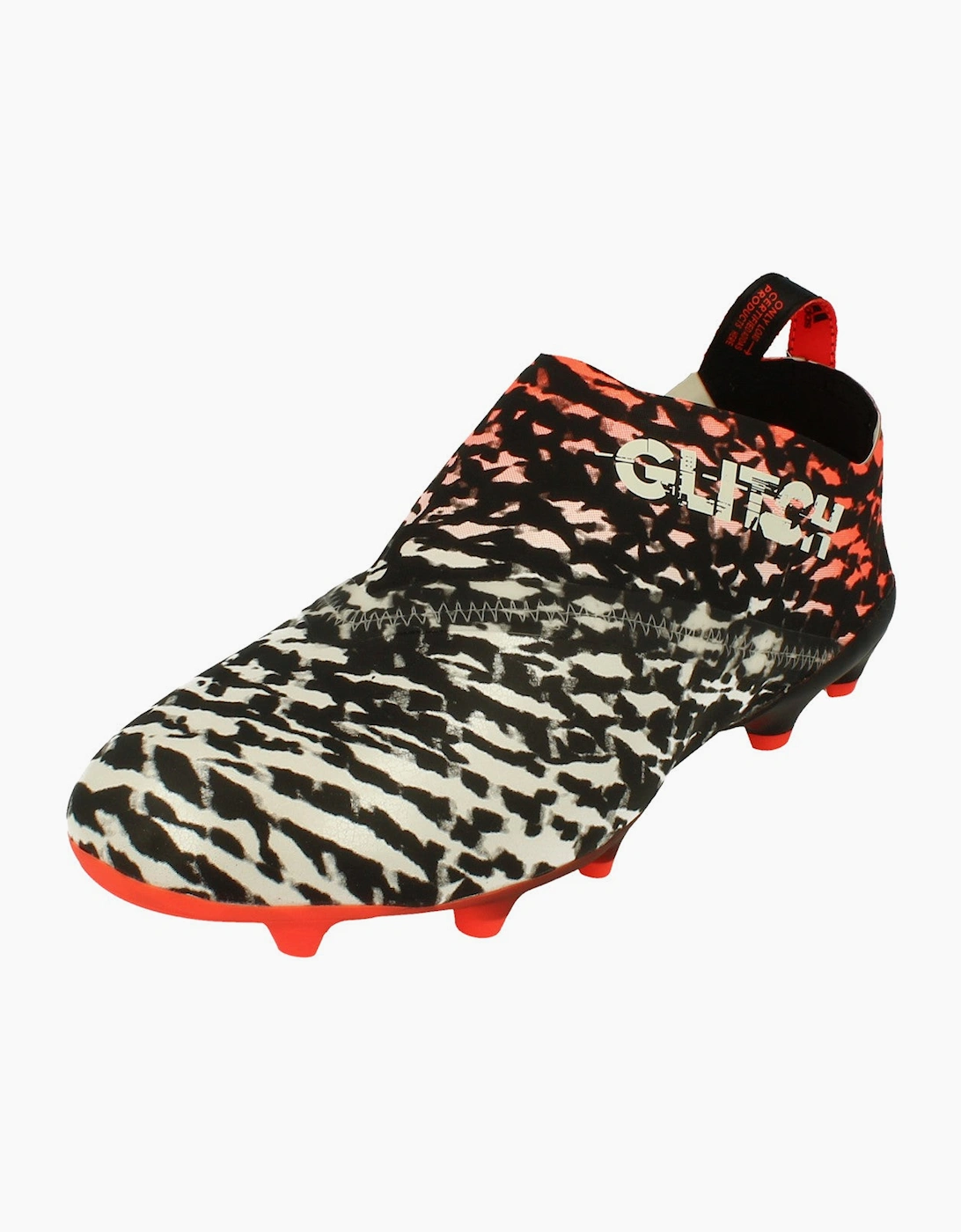 Men's Adidas Mens Glitch Outerskin FG | Leapord | Football Boots - Black - Size: 7.5