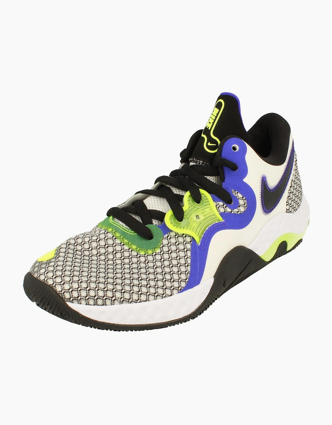 Nike Men's White Renew Elevate Ii Basketball Trainers Cw3406 101 - Size: 9.5