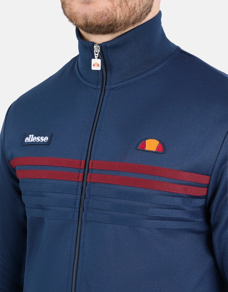 Vicenza Track Jacket - Navy/Burgundy