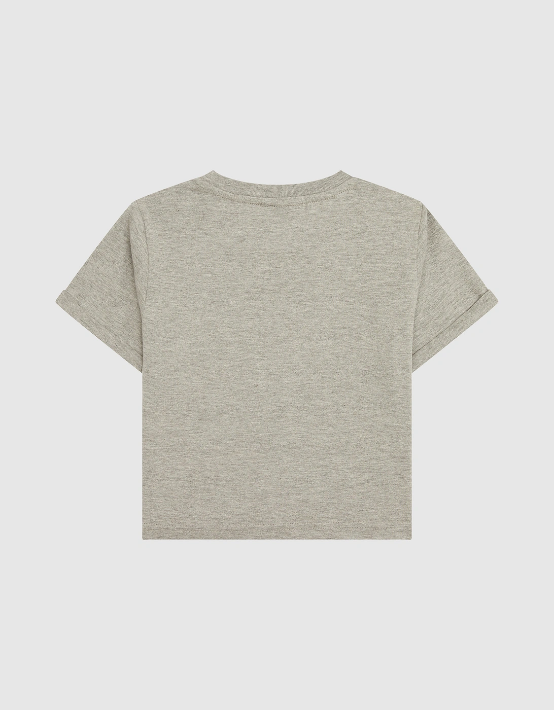 Nicky Jnr Crop T-Shirt - Grey Marl
