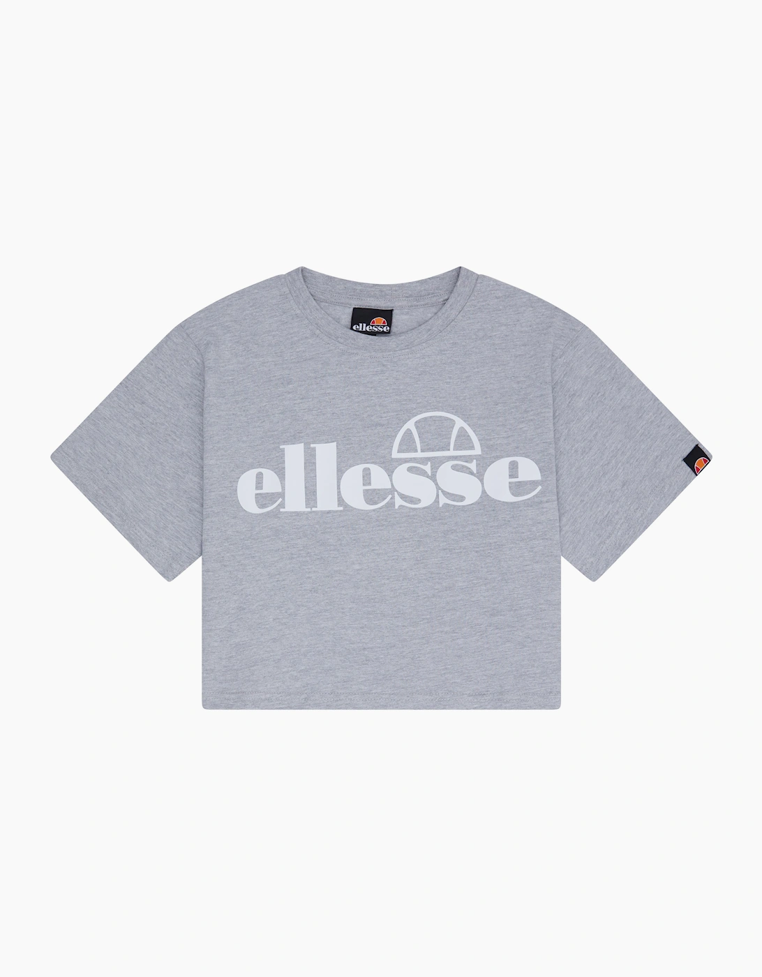 Ellesse Women's Silo Cropped T-Shirt - Grey Marl - Size: 8