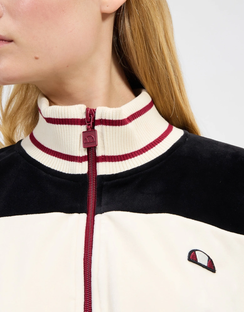 Bloom Cropped Track Top - Off White