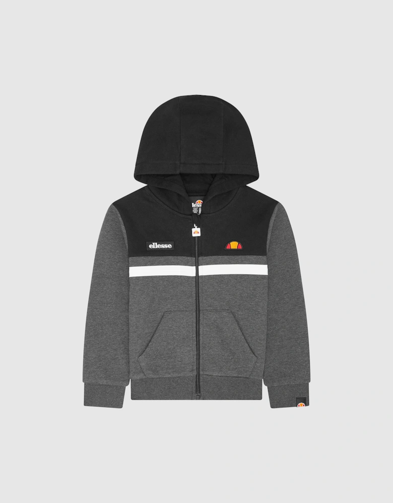 Fieldino JNR FZ Hoody - Dark Grey Marl