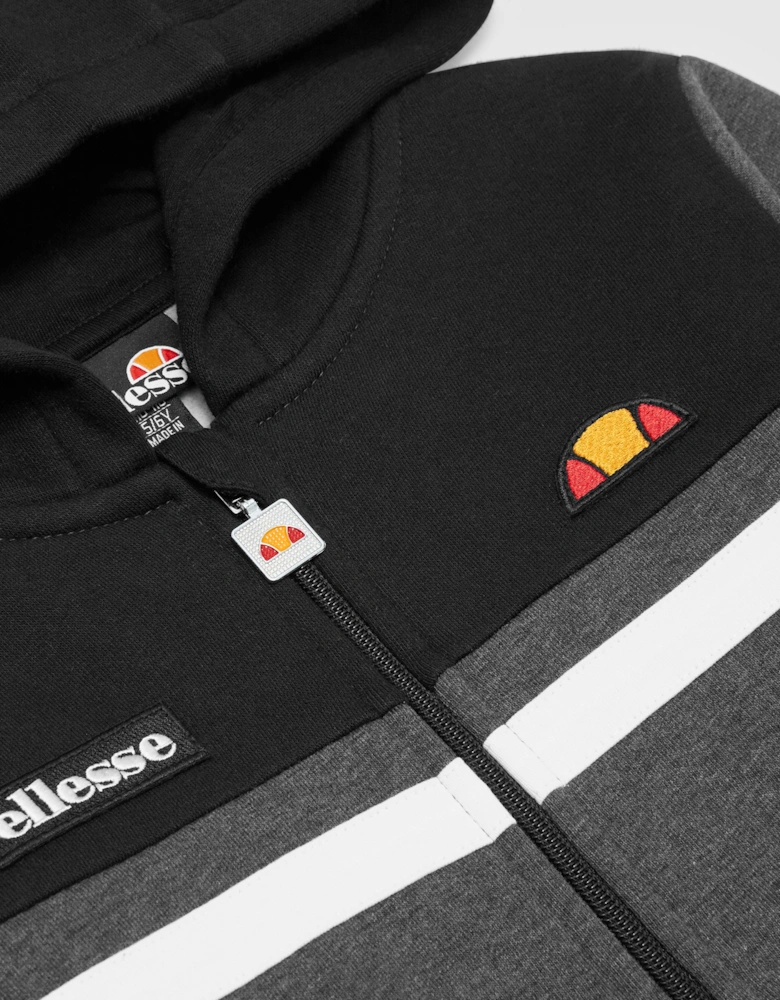 Fieldino JNR FZ Hoody - Dark Grey Marl