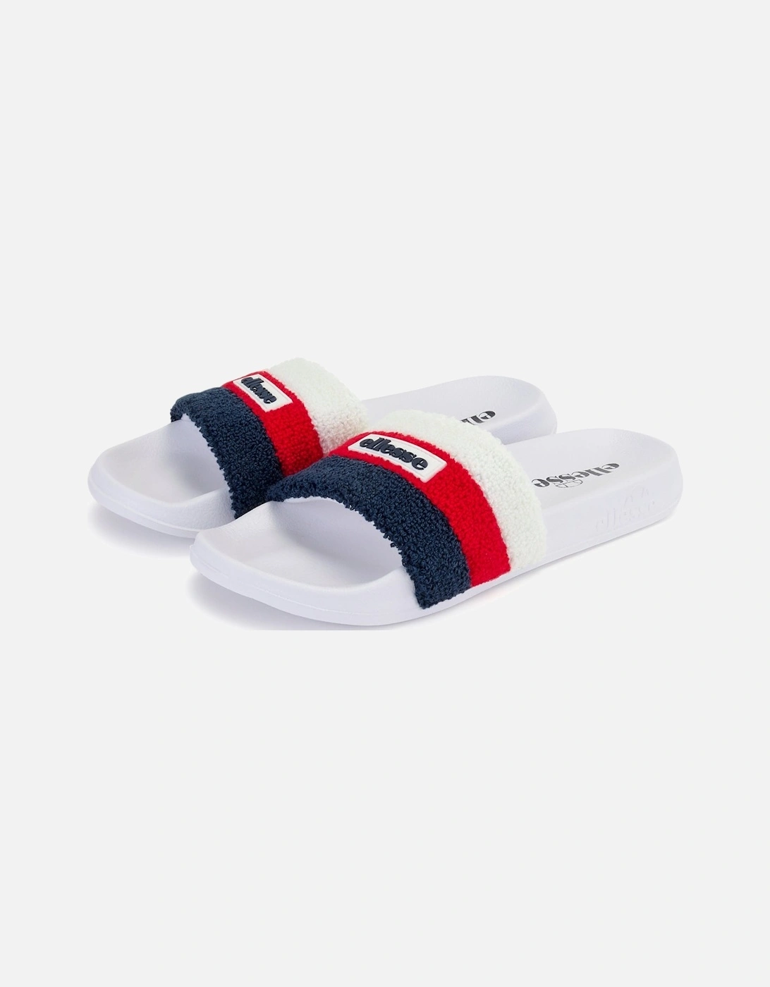 Ellesse Men's Triply Slide - White/Red - White/Multi - Size: 46/11