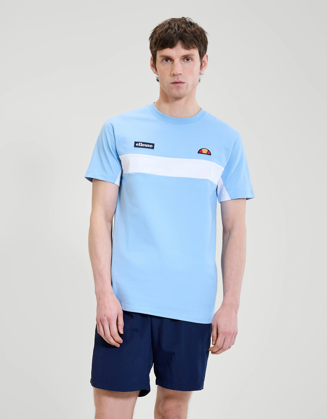 Ellesse Men's Blue Dinelli Tee - Light - Size: 42