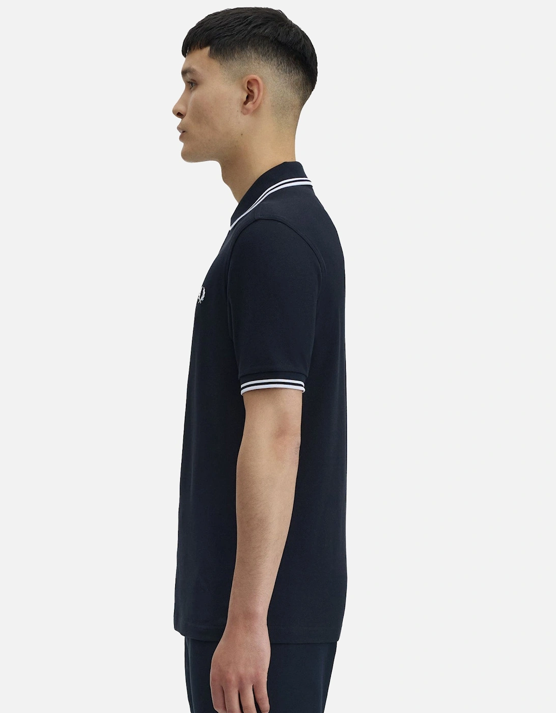 Twin Tipped Polo Shirt Navy/White