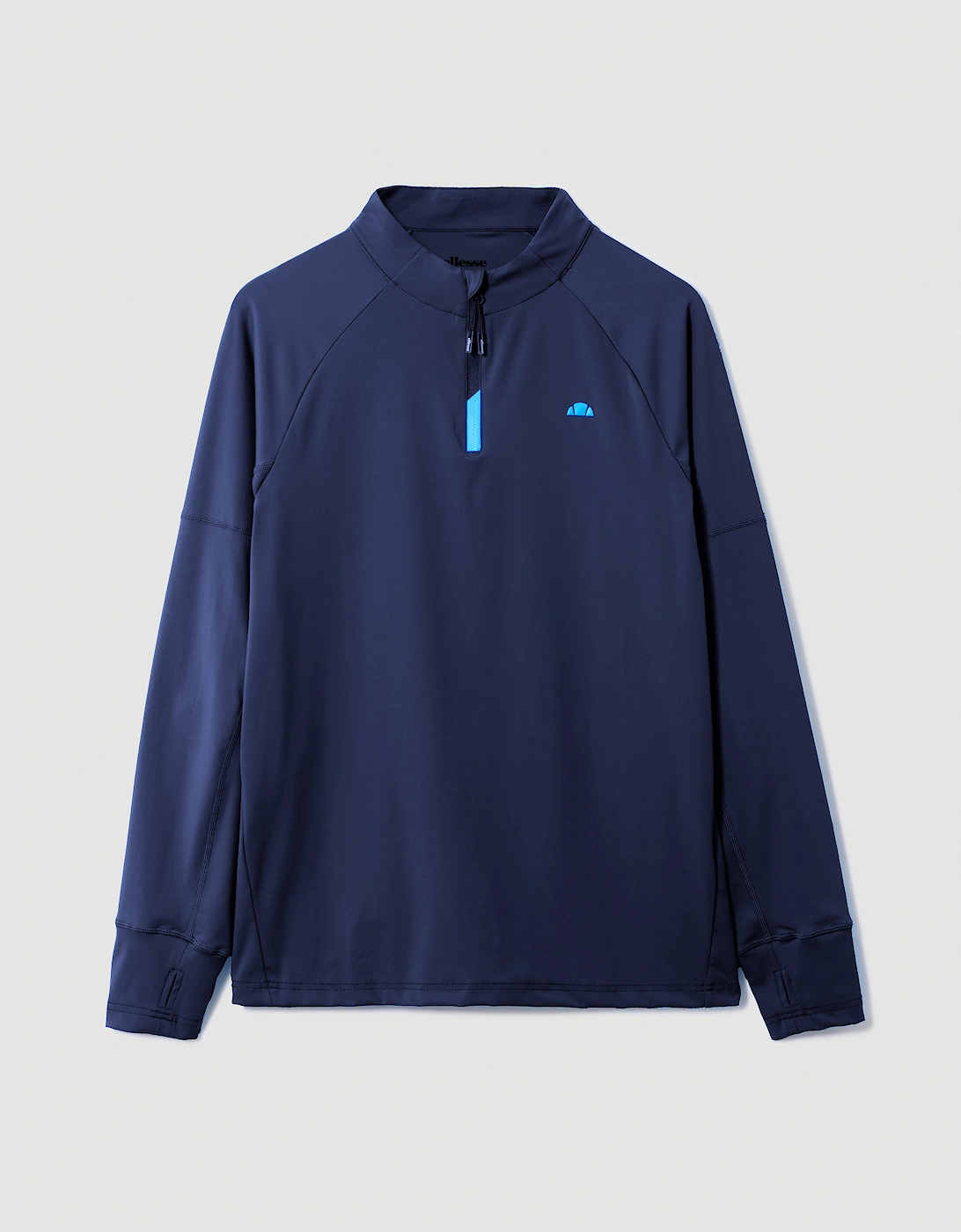Ellesse Men's Musica 1/4 LS Tee - Navy - Size: 44