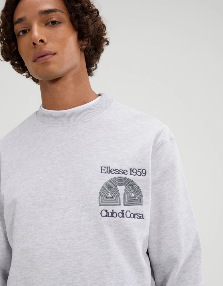 Club Di Corsa Sweatshirt - Light Grey Marl