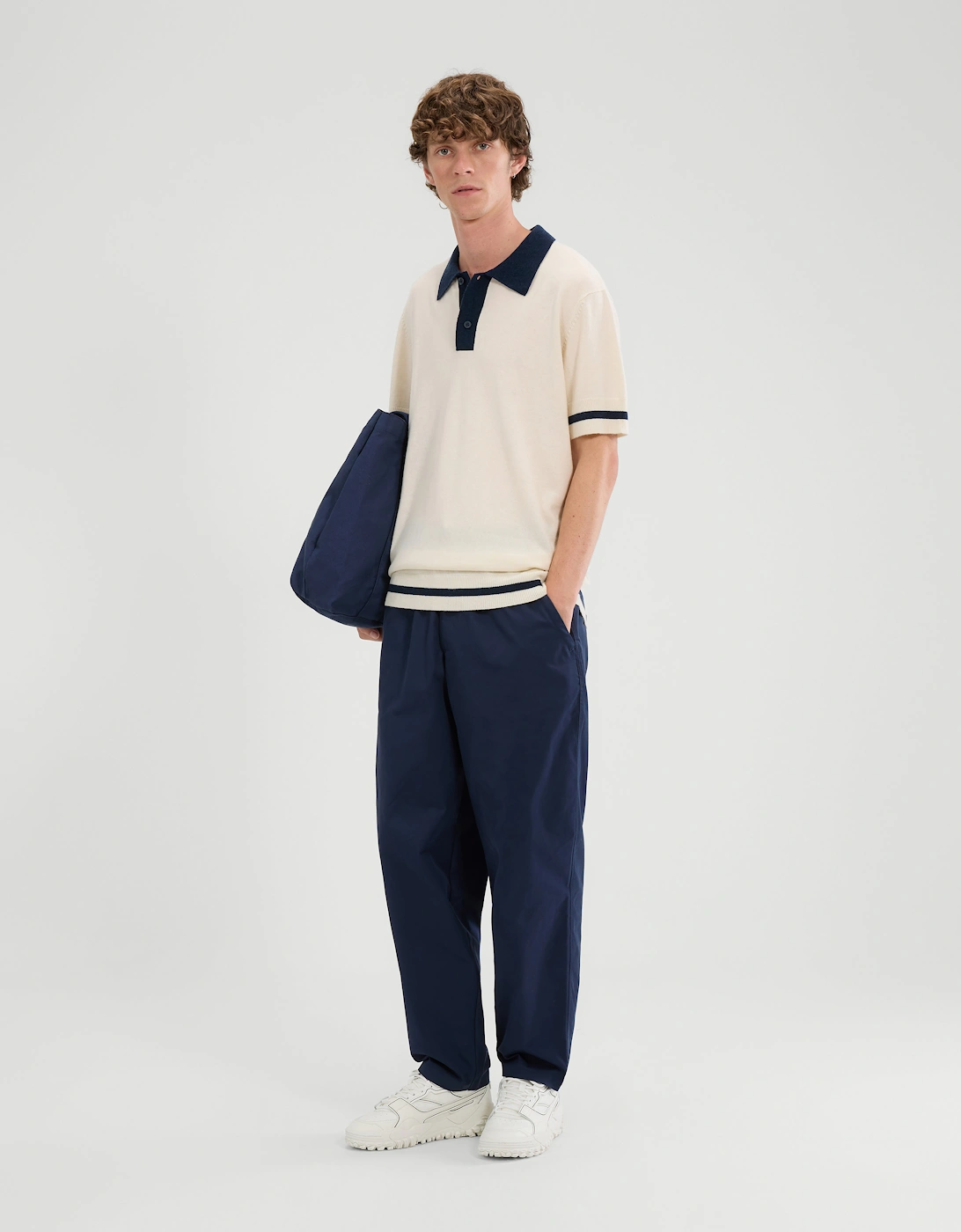 Tuccia Knit Polo - Off White