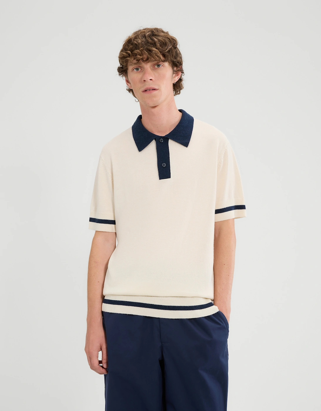 Tuccia Knit Polo - Off White