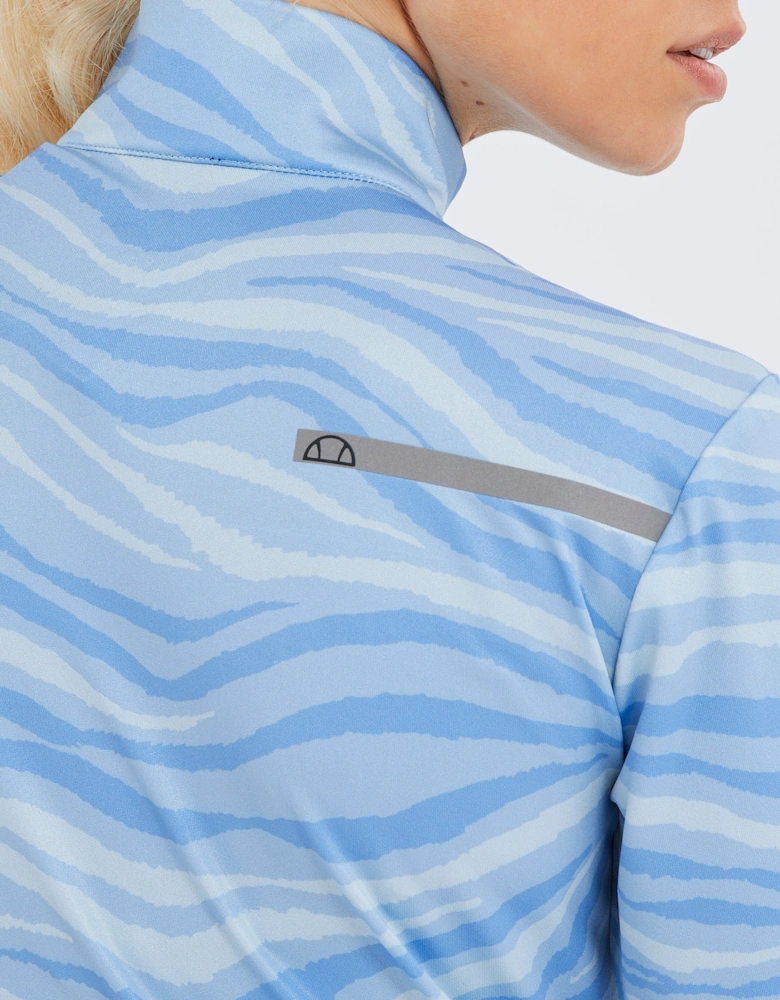 Jazmin 1/2 Zip Top - Light Blue