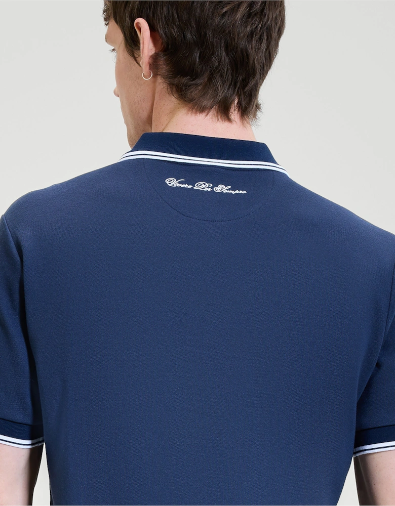 Macchino S/S Polo - Navy