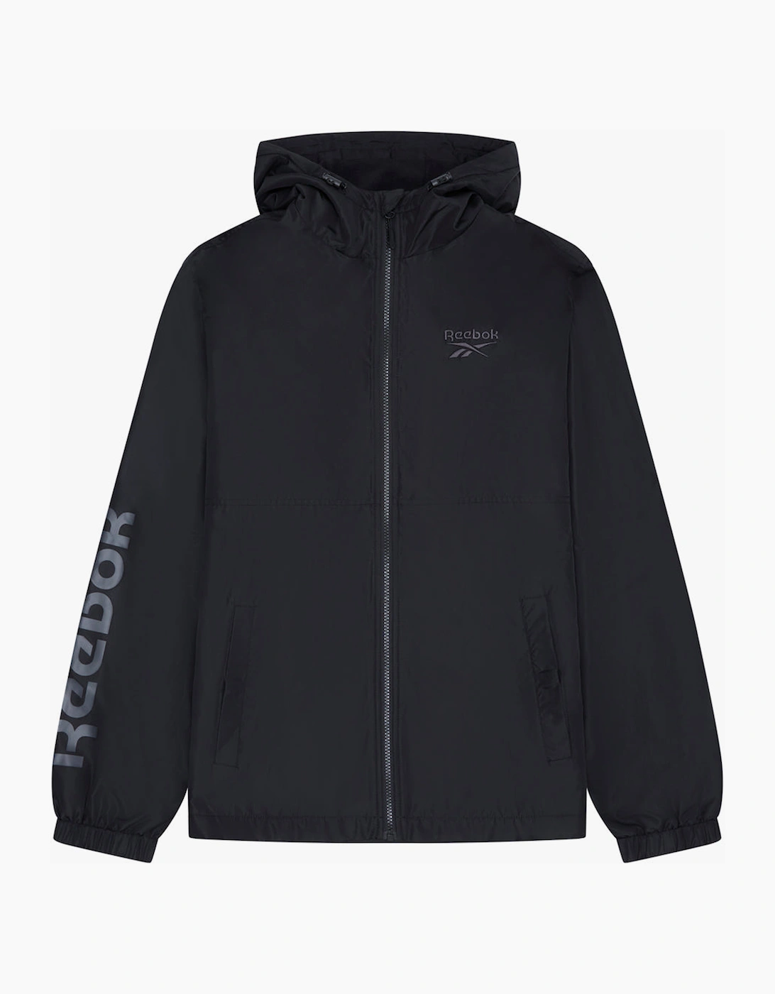 Reebok Men's Black Rb1538 Windbreaker - Size: 38/Regular