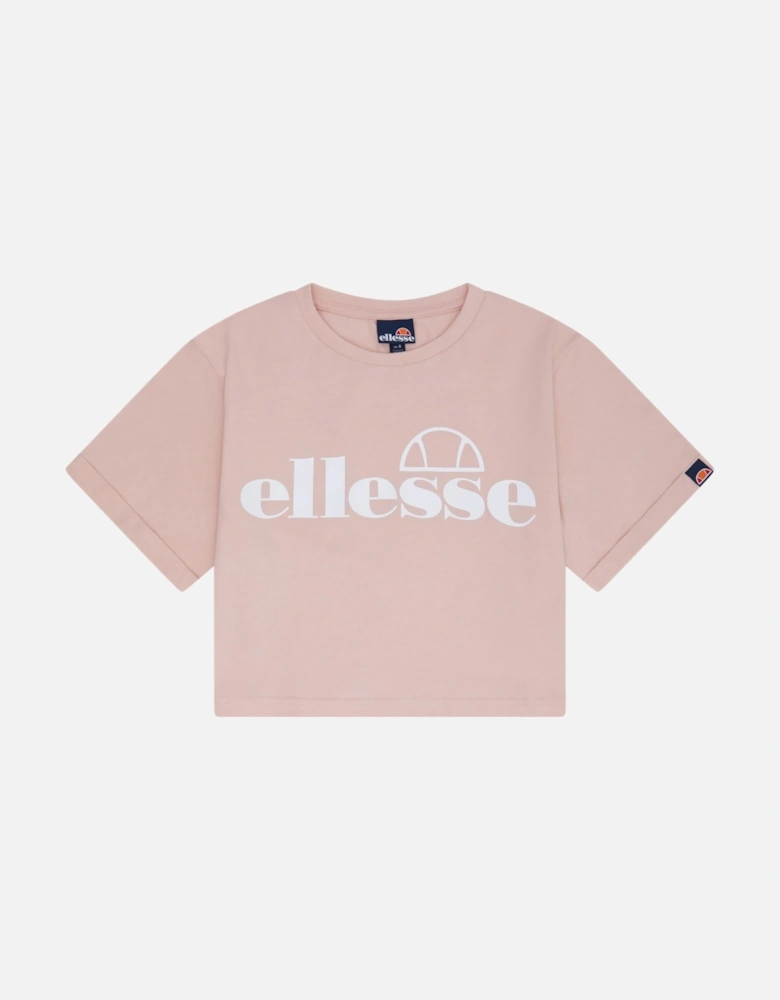 Silo Cropped T-Shirt - Light Pink