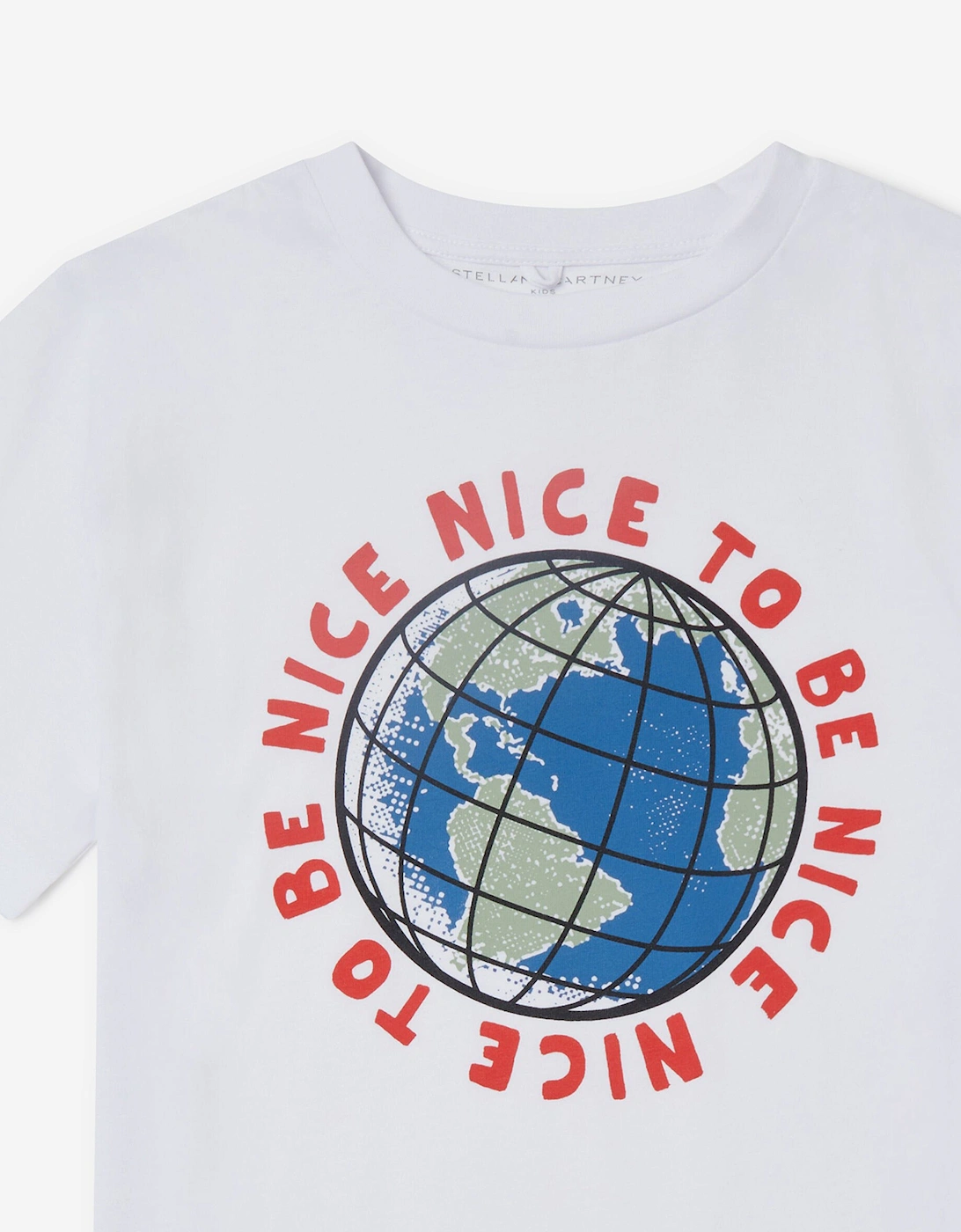 Boys World Globe T-Shirt in White