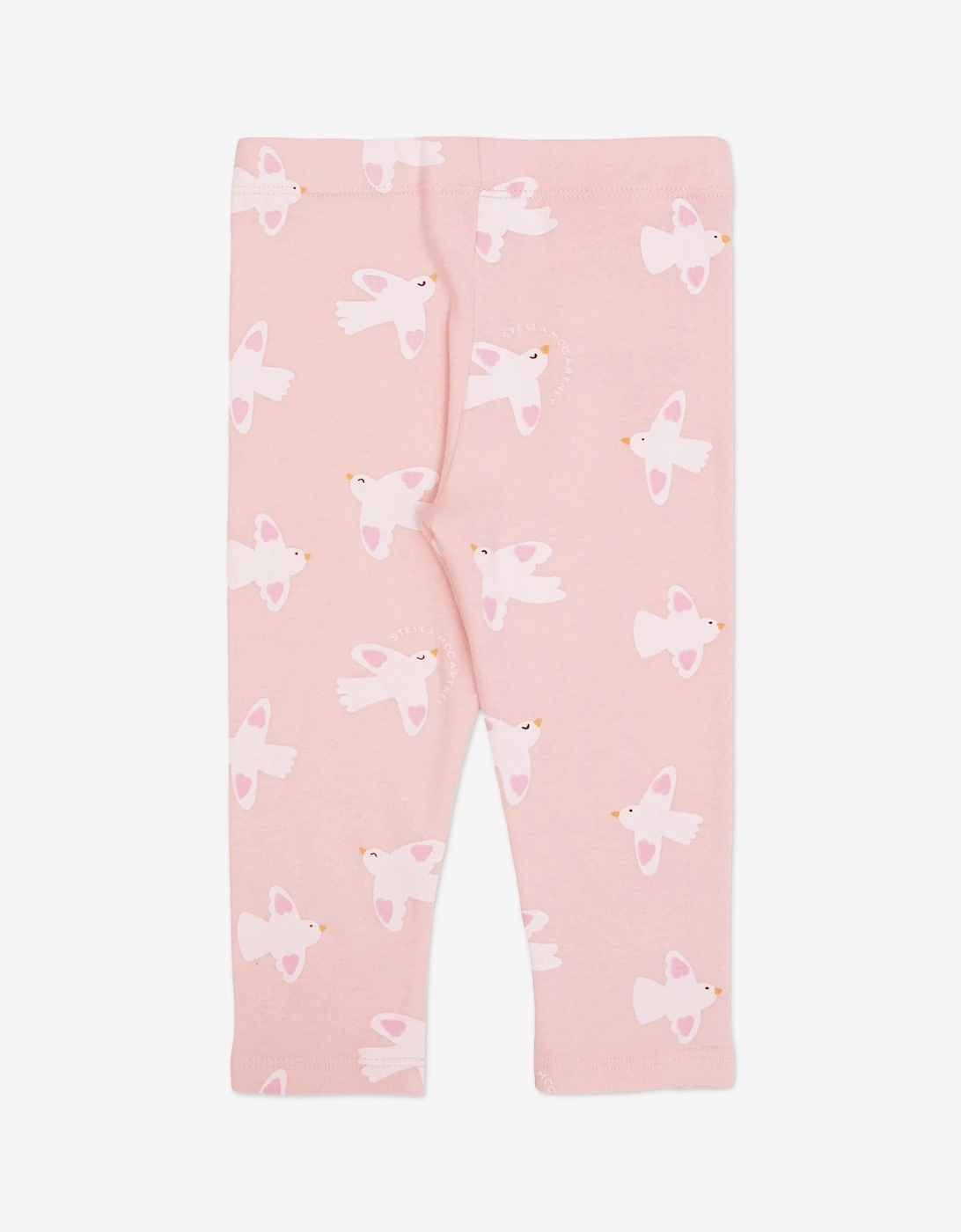 Baby Girls Birds AOP Leggings in Pink, 3 of 2