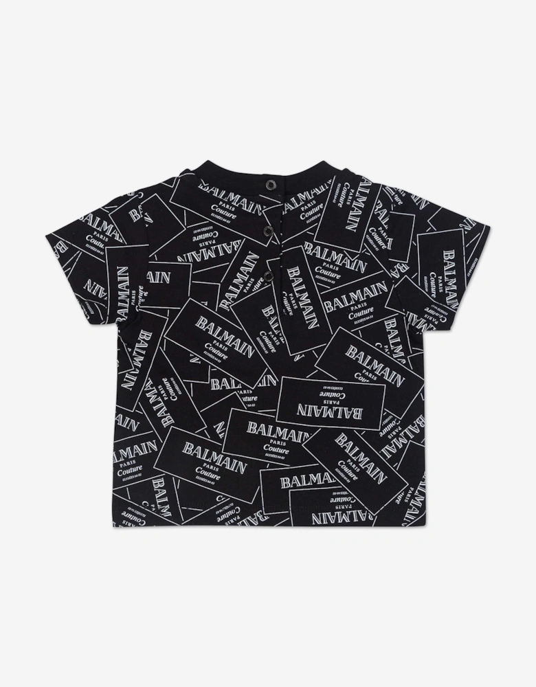 Baby Boys Logo T-Shirt in Black