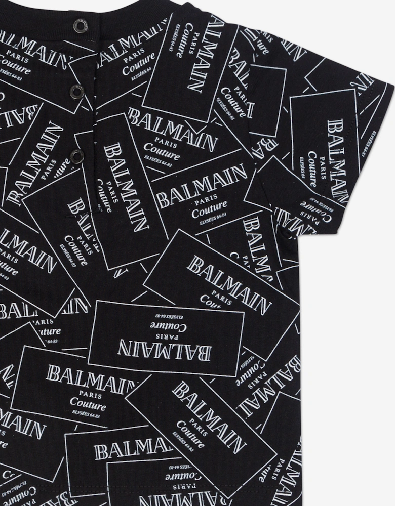 Baby Boys Logo T-Shirt in Black