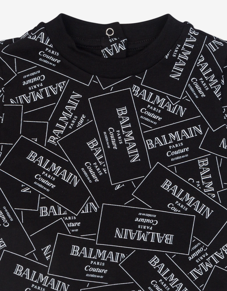 Baby Boys Logo T-Shirt in Black