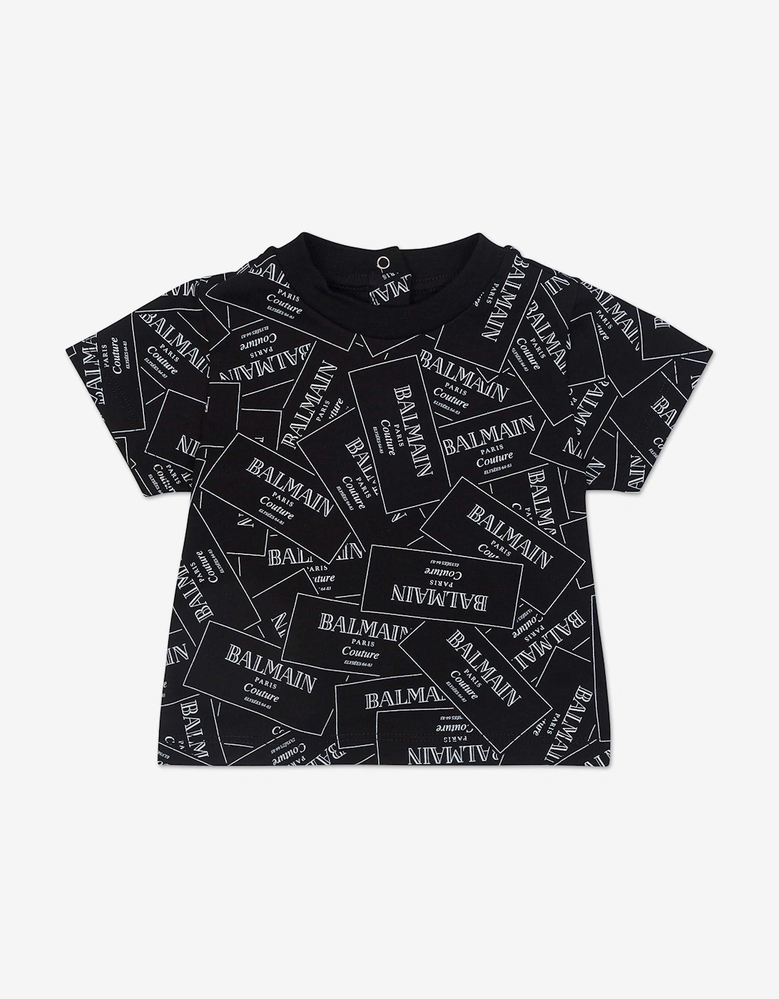Baby Boys Logo T-Shirt in Black, 5 of 4