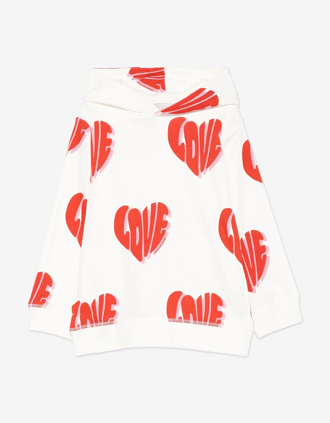 Girls Love AOP Hoodie in Ivory, 4 of 3