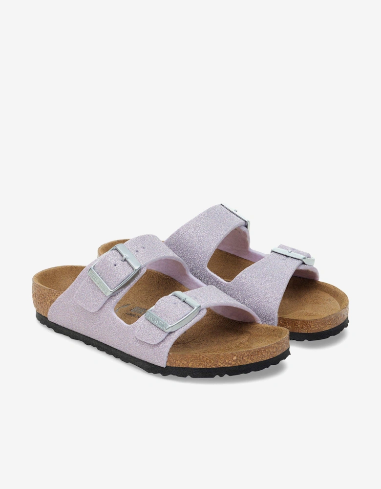 BIRKENSTOCK Girls Arizona Shiny Glitter Sandals in Purple