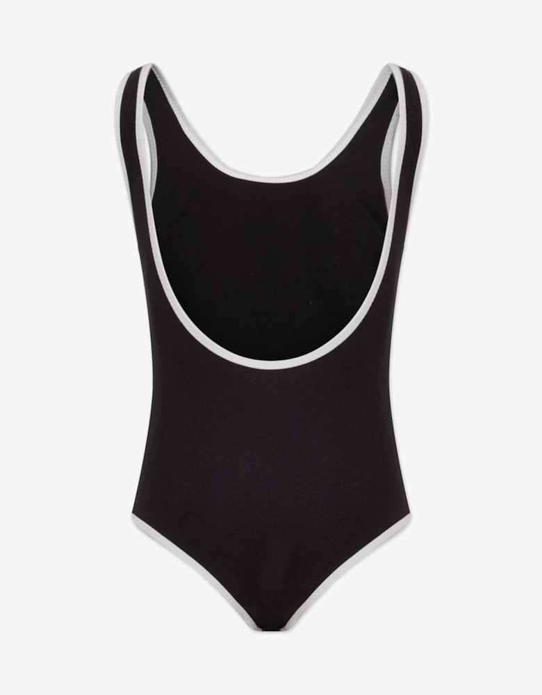 Girls Logo Swimsuit in Black