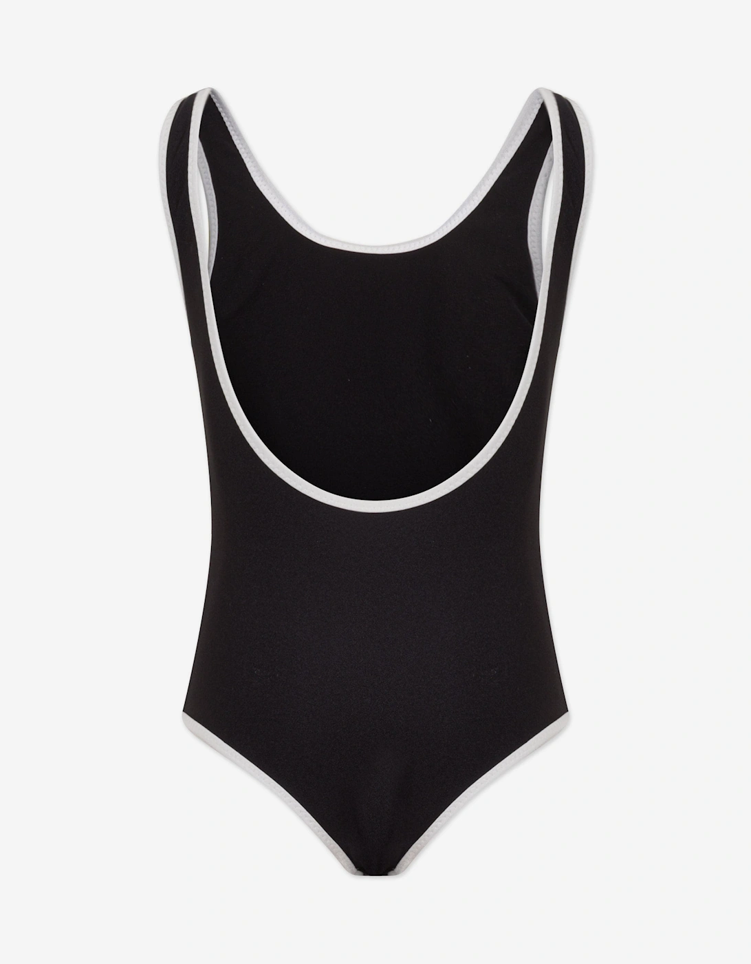 Girls Logo Swimsuit in Black