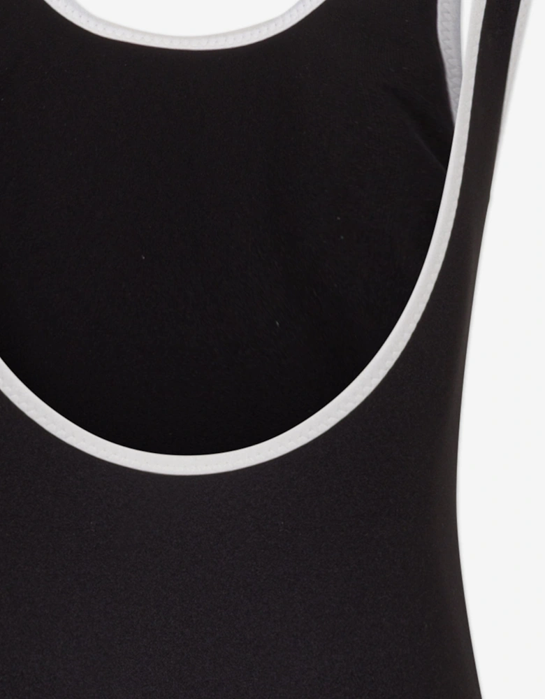 Girls Logo Swimsuit in Black