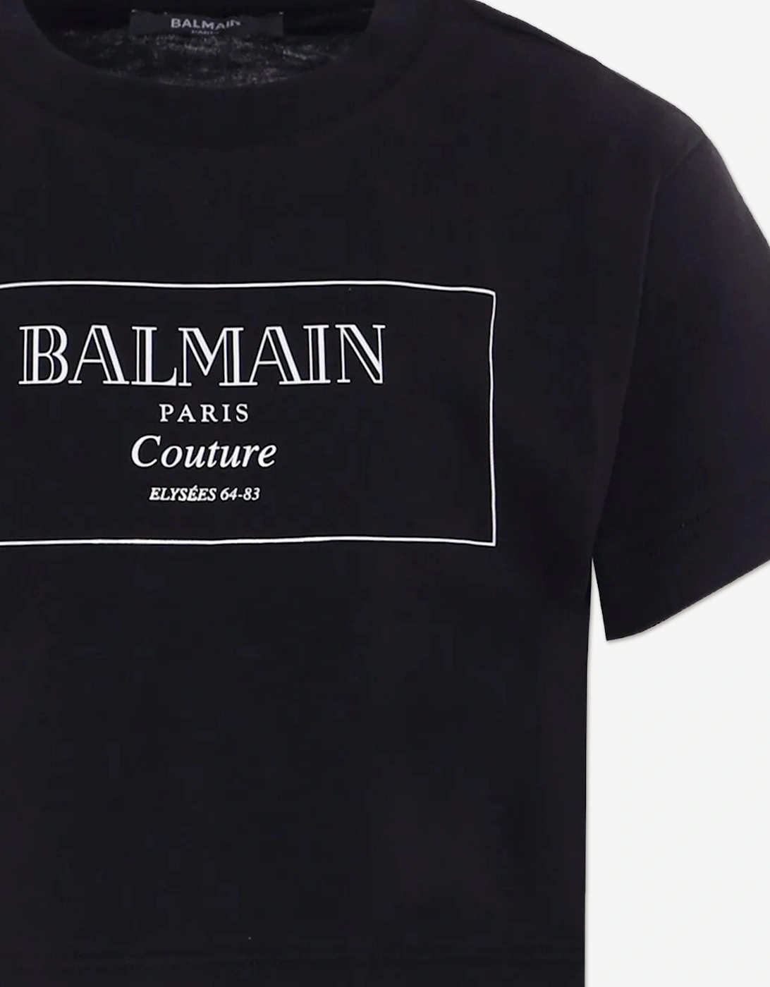 Girls Logo Print T-Shirt in Black