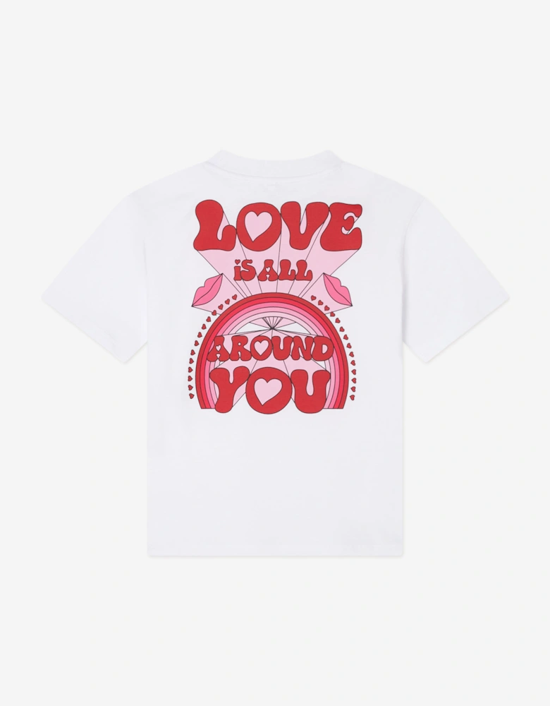 Girls Love T-Shirt in White